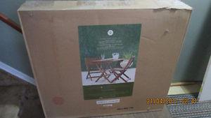 outdoor folding bistro set