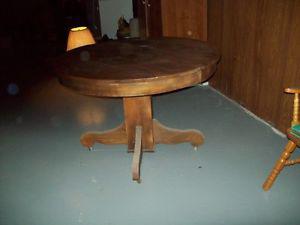 round antique kitchen table