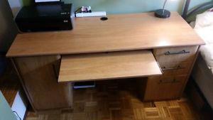wood computer desk