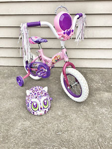 12" Disney princess bicycle and helmet