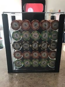 14g monte carlo poker chips with carrier ( chips)
