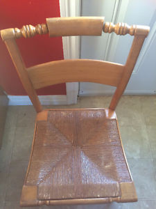 2- 75 year old chairs. Cane seat. Fantastic shape.