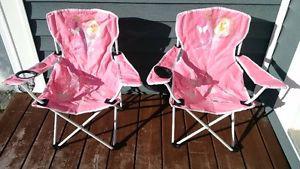 2 Foldable Barbie Chairs