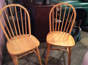 2 kitchen chairs