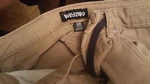 2 pairs of West 49 pants 28 in waist