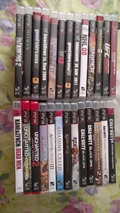 26 PS3 games $120 for all of them obo