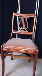 4 Lyre Back Chairs for sale