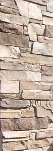 40 sf of wall stone