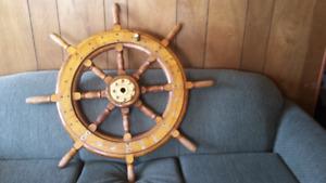 Antique Wood Ships Wheel