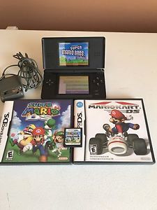 Black DS lite and Mario games