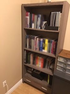 Bookshelf with small drawer