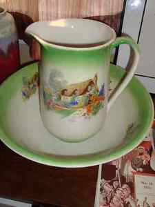 Collectible pitcher and bowl