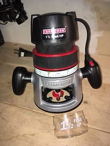 Craftsman 1-1/2hp router 1/4" collet