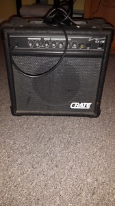 Crate guitar amp with cable