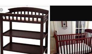 Crib and change table for sale
