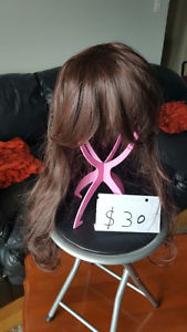 Dark and Light Brown Wavy and Curly Long Hair Wigs