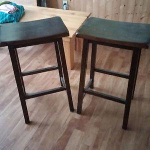 Dark brown bar/counter stools