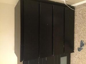 Dresser: IKEA malm black 4 drawer