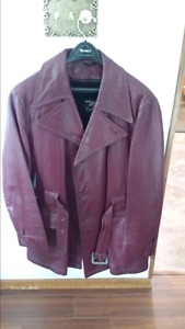 EUC leather coat
