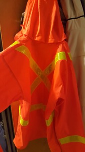 FR high vis raincoat