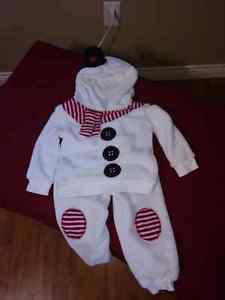Fleese Snowman Outfit Size  Months In Excellent