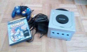 GameCube system, sonic mega collection, controller, 16mb