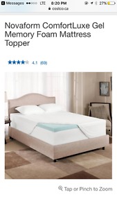 Gel Memory Foam Mattress Topper