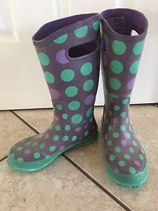 Girls Bogs rain boots size 3