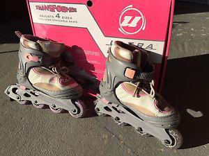 Girls Roller blades. Size 1-4