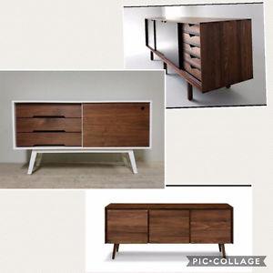 ISO MCM CREDENZA/CONSOLE TABLE