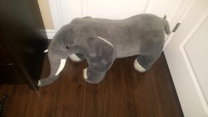 Melissa and Doug elephant, Lion mat and other room decor
