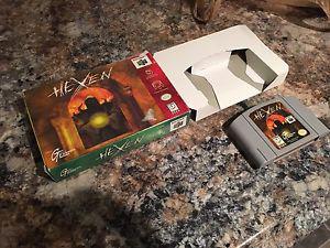 N64 Hexen with box and insert 50$