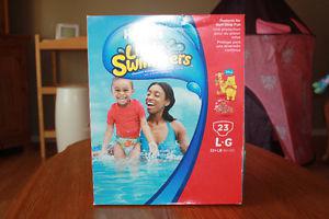 Never Opened Huggies Little Swimmers size Large