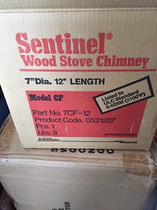 Never Used Sentinel Wood Stove Chimney