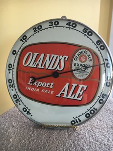 "OLAND'S " Export India Pale Ale / vintage THERMOMETER