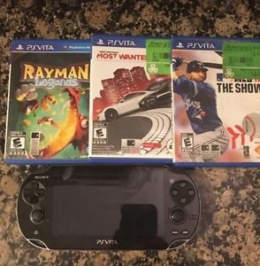 PS Vita plus three games