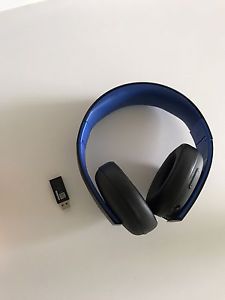 PlayStation 4 PS4 Gold Wireless Stereo Headset