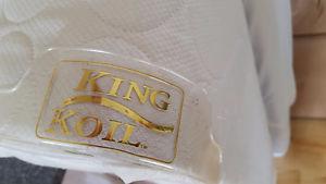 Queen mattress (King Coil), box spring, & optional premium