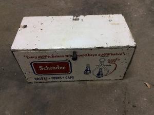 Schrader valve container