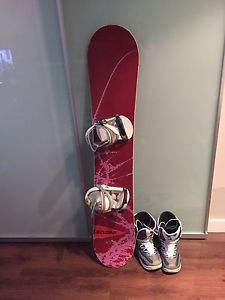 Snow board and shoes