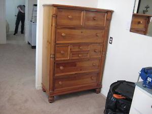 Solid Wood Tall Dresser