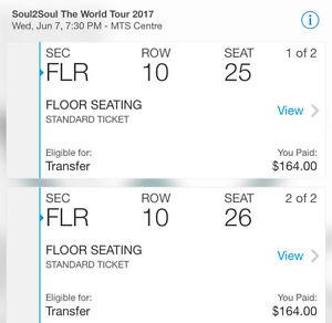 Soul 2 Soul World Tour  Concert Tickets