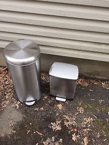 Stainless steel garbage cans