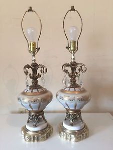 Two antique lamps