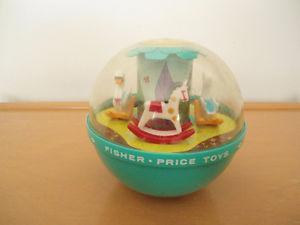 Vintage  Fisher Price Roly Poly Chime Ball #165