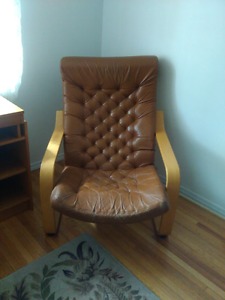 Vintage Leather Poang chair