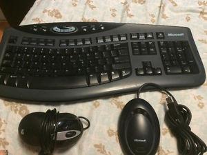 Wireless keyboard and a mouse