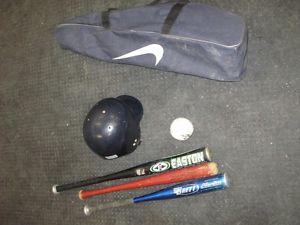 Youth baseball bats,helmet,bag,ball