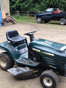 ride on lawn mower