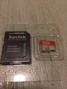 16GB Micro SD card and adapter